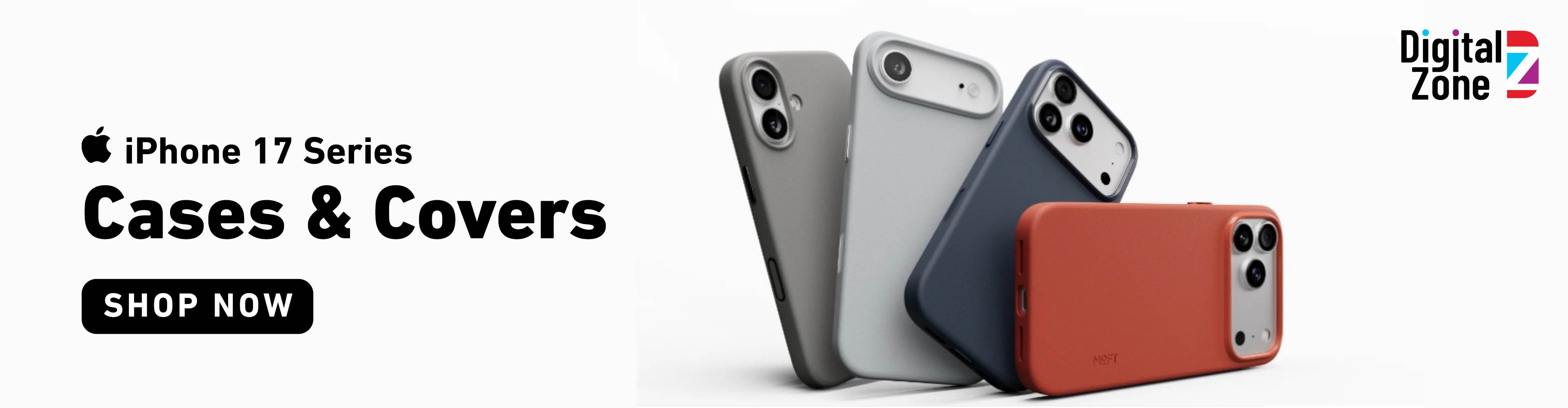 iPhone 17 Series cases & covers for iPhone 17, iPhone 17 Air, iPhone 17 Pro & Pro Max available now at Digital Zone. iPhone 17 Series cases & covers for iPhone 17, iPhone 17 Air, iPhone 17 Pro & Pro Max available now at Digital Zone.